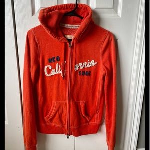 Hollister Zip up Hoodie EUC SZ Medium